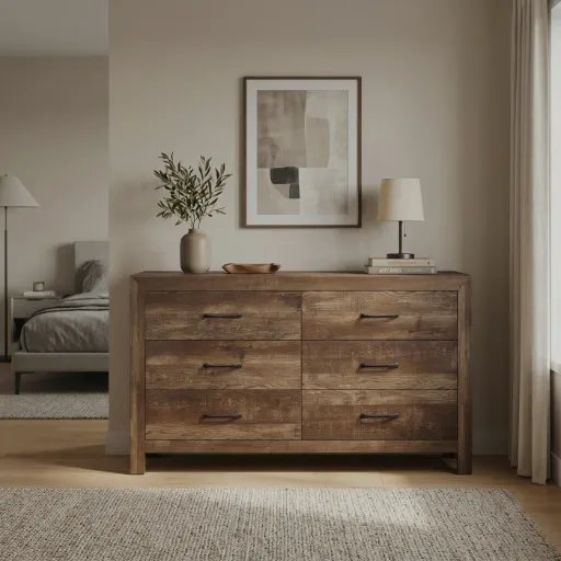 Corbin Rustic Brown 6-Drawer Dresser 6