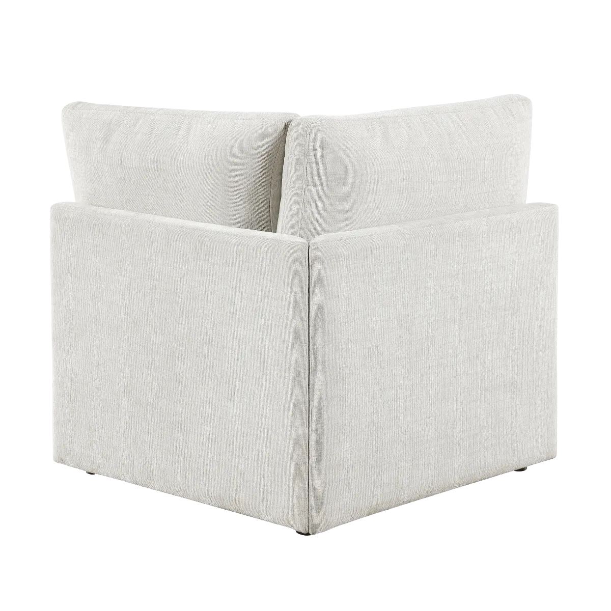 Beige Chenille Modular Corner Seat 7
