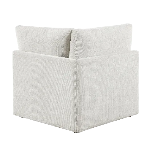 Beige Chenille Modular Corner Seat 7