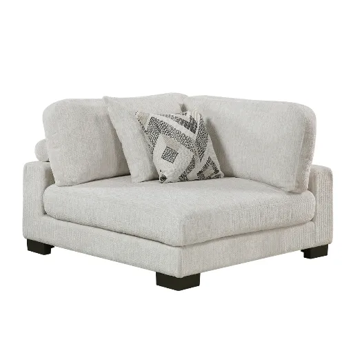 Modular Sectional Bundle: Beige Microfibre 2