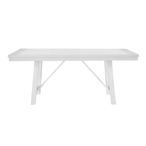 Redmond White Oak Veneer Farmhouse Dining Table 5