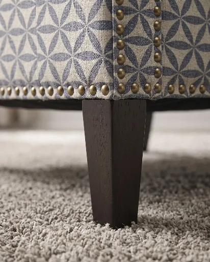 Hazel Geometric Wingback Accent Chair 6