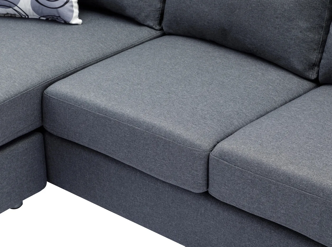 Jasper Reversible Chaise Sectional (Grey) 7