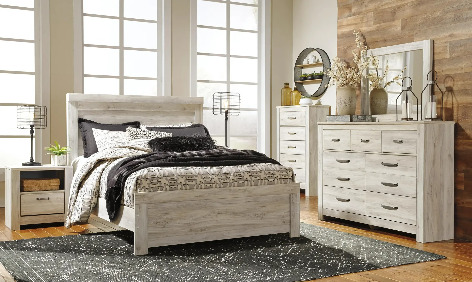 Wispy White 7-Drawer Farmhouse Dresser 3