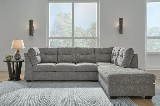 Marleton Grey 2-Piece Sectional with Right-Facing Chaise 3