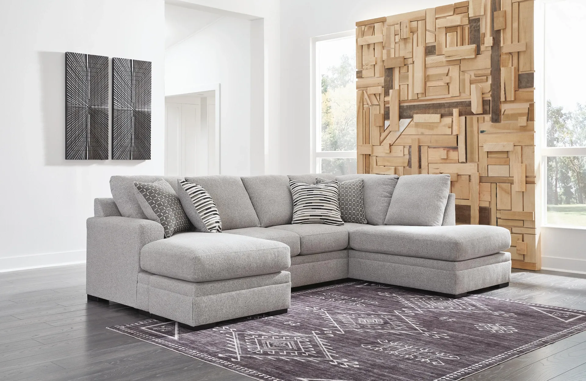 Bresslyn Place 2-Piece Performance Fabric Sectional with Chaise 2