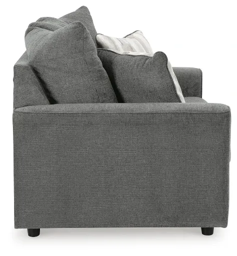 Stairatt Grey Chenille Loveseat 3