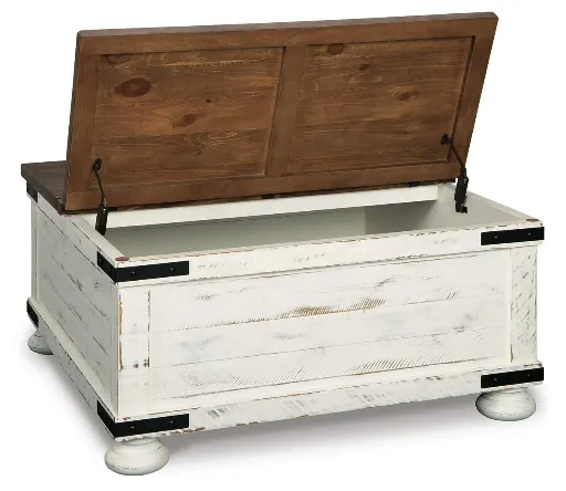 Wystfield Two-Tone Square Lift-Top Coffee Table 6