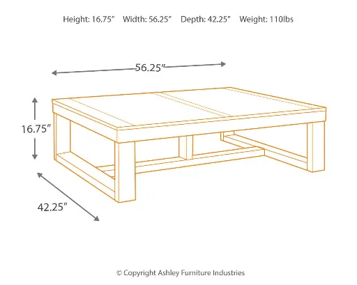 Watson Rectangular Mid-Century Coffee Table 4