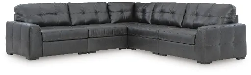 Brindley Pier 5-Piece Leather Modular Sectional 4