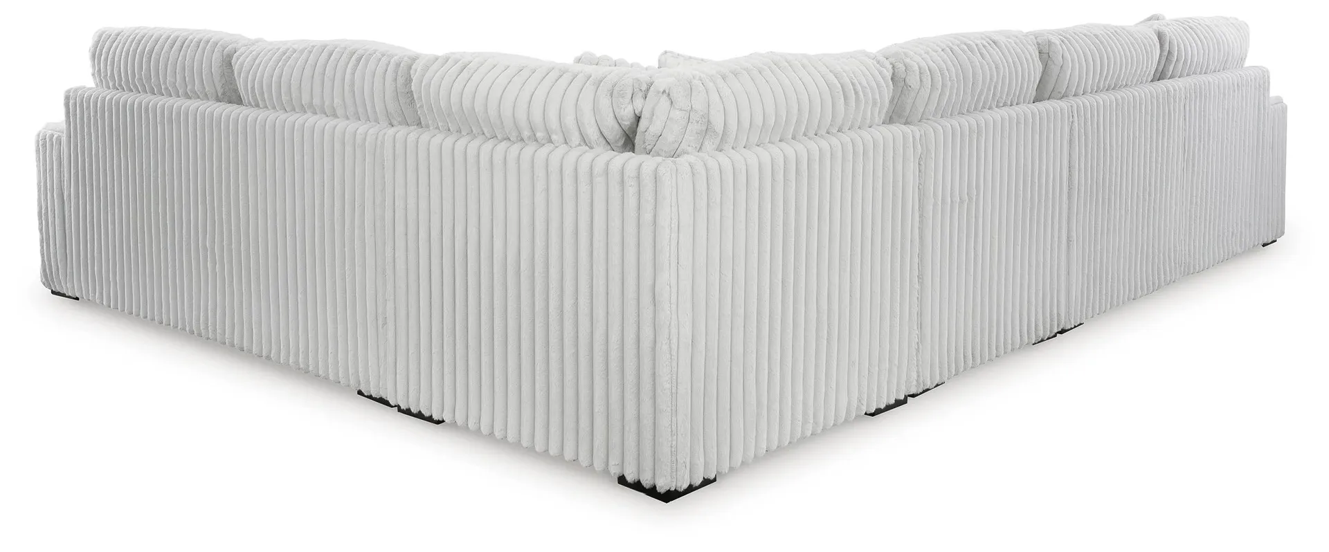 Stupendous 4-Piece Jumbo Corduroy Sectional 3