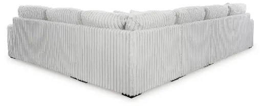 Stupendous 4-Piece Jumbo Corduroy Sectional 3