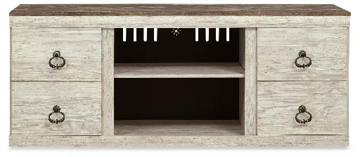 Willowton Whitewash 2-Door 60" TV Stand 2