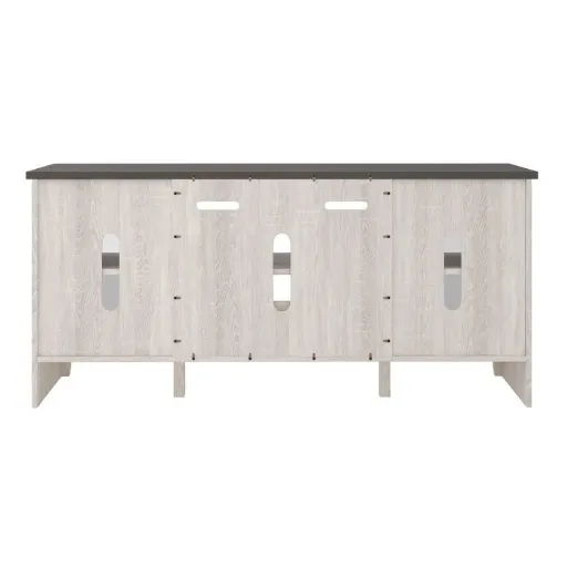 Dorrinson 60" TV Stand with Glass Doors 4