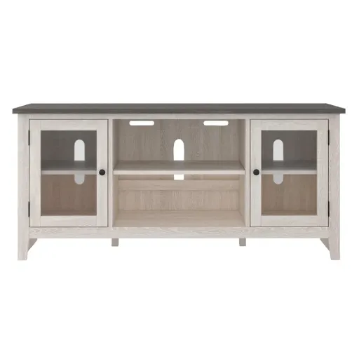 Dorrinson 60" TV Stand with Glass Doors 6