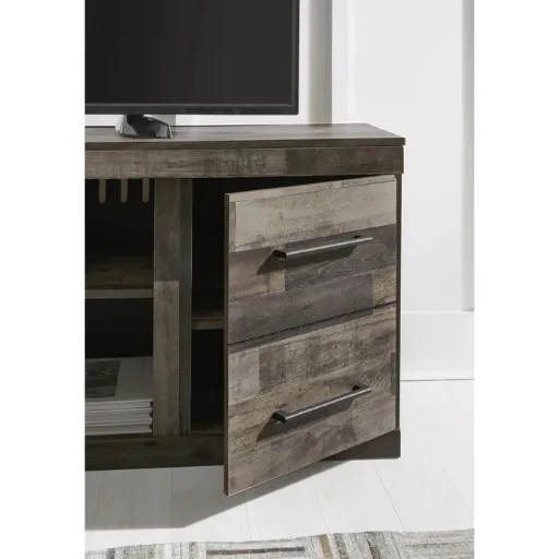 Derekson 60" Rustic TV Stand with Adjustable Shelves 5