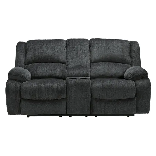 Draycoll Manual Reclining Loveseat with Console 7