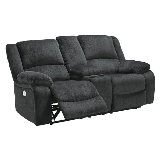 Draycoll Power Reclining Loveseat with Console 6