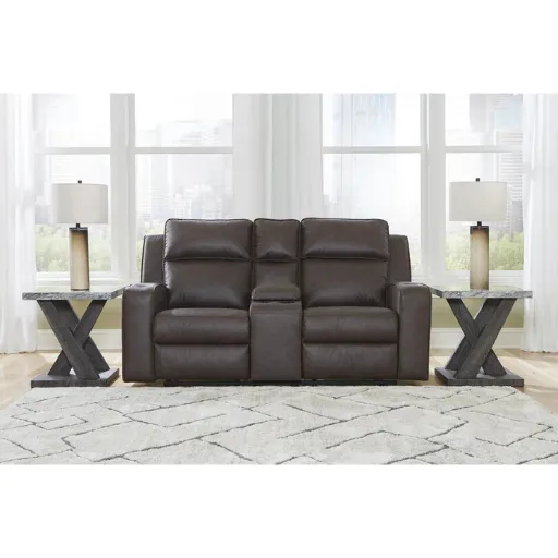 Lavenhorne Manual Reclining Loveseat with Console 4