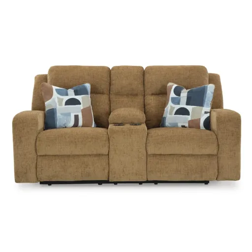 Kanlow Double Reclining Loveseat with Console 8