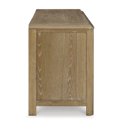 Rencott Light Oak 80" TV Stand with Drawers 5