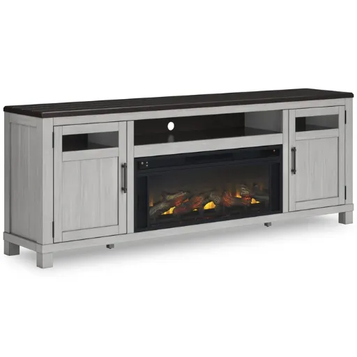 Darborn 88" Farmhouse TV Stand with Electric Fireplace 4
