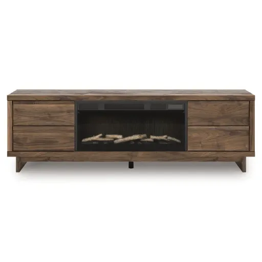 Zadilyn 72" TV Stand with Electric Fireplace 4