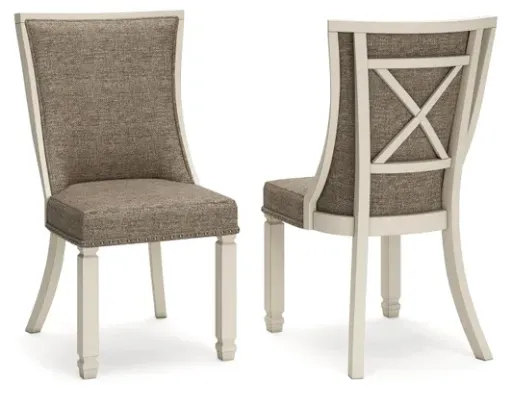 Bolanburg Dining Upholstered Side Chair (Cross-Back) 1