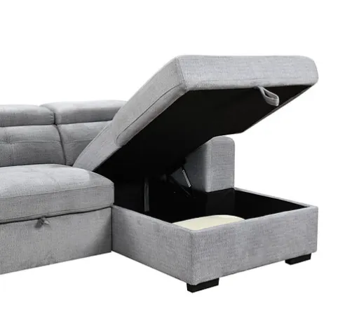 Nirvana Grey Sleeper Sectional with Right-Facing Chaise 8