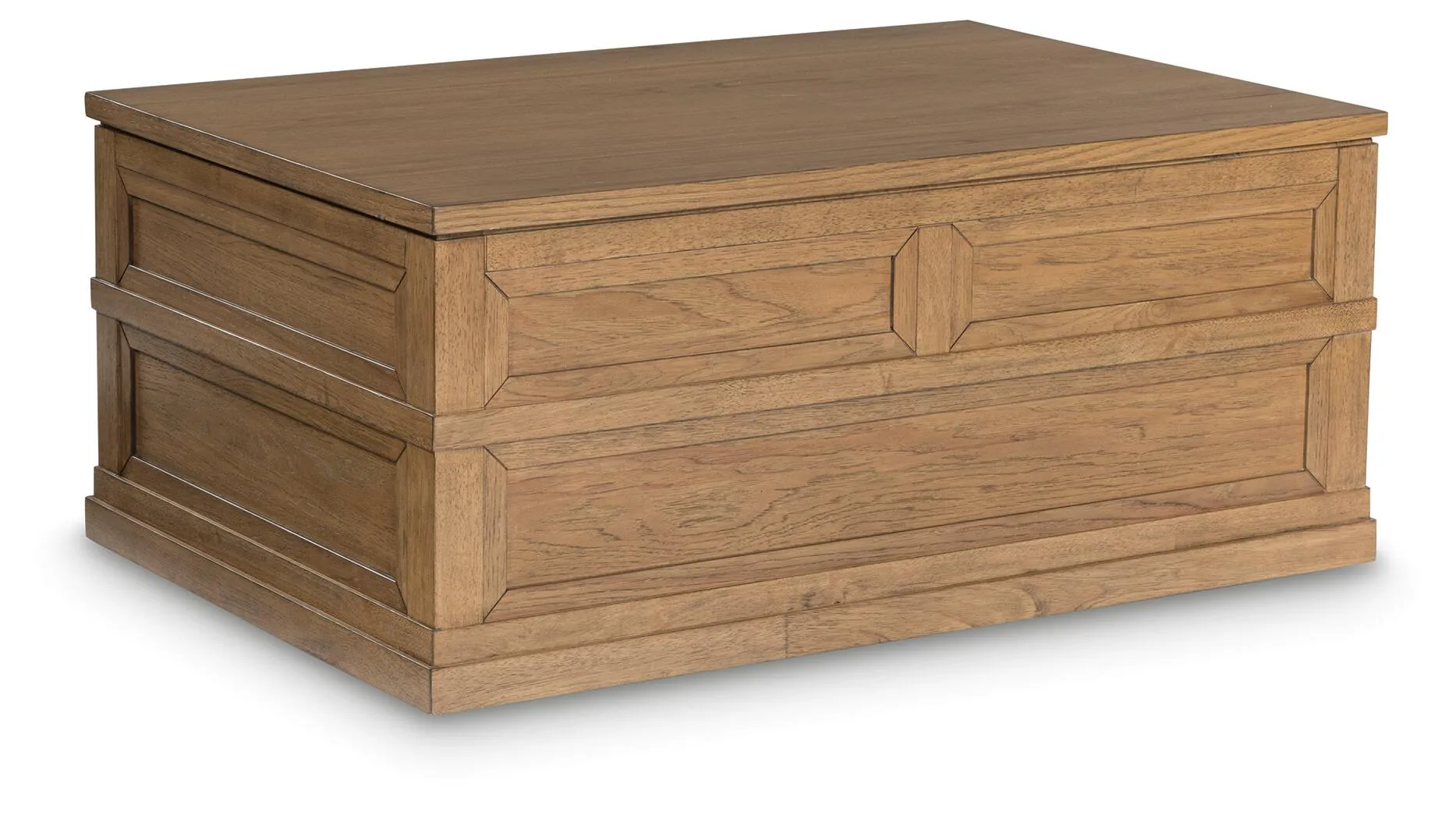 Sharlance Light Brown Lift-Top Coffee Table with Drawer and Casters 6