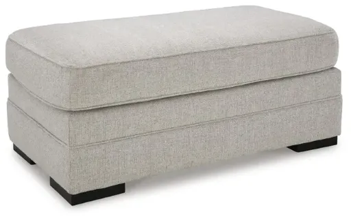 Eastonbridge Plush Textured Ottoman 3