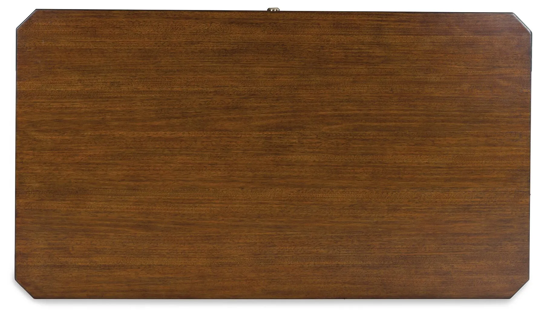 Trenmour Medium Brown Mid-Century Coffee Table with Drawer and Shelf 9