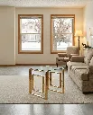Eros Glass Top Side Table (Gold) view 3