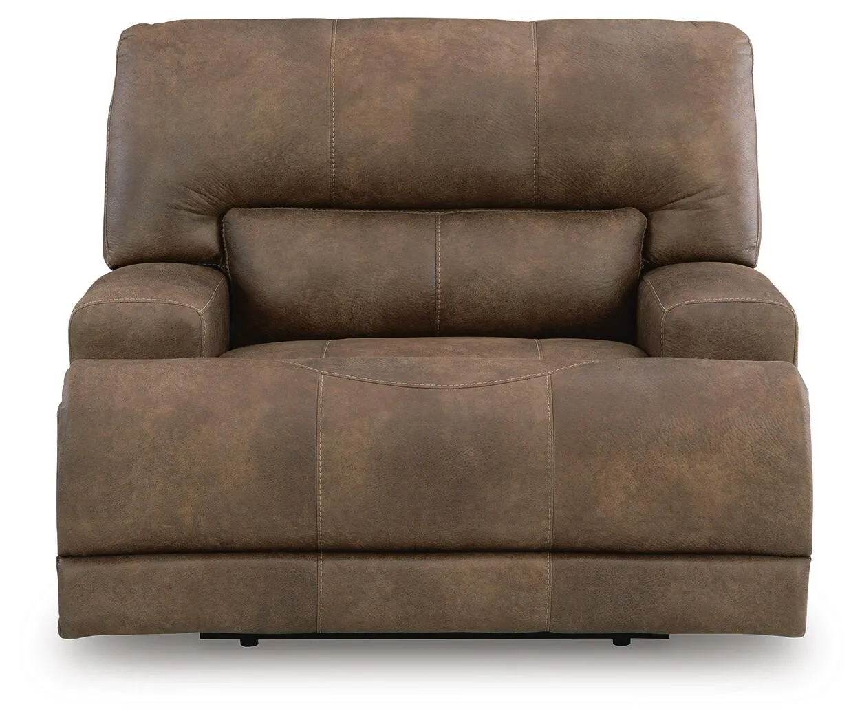 Time-Piece Earth Tone Leatherette Dual Power Recliner 7