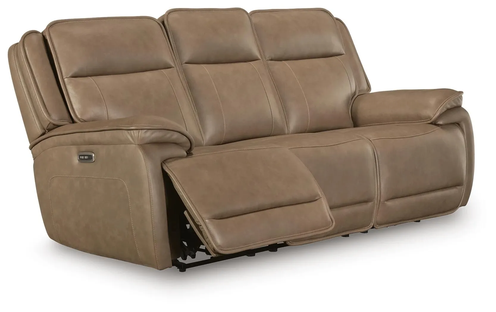 Malcesine Dual Power Leather Reclining Sofa 9