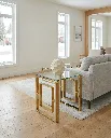 Eros Glass Top Side Table (Gold) view 5