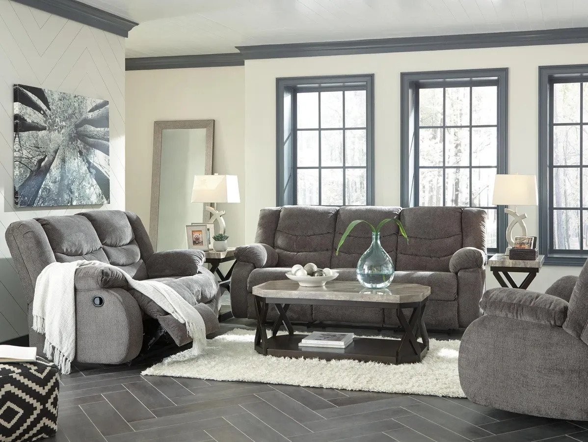 Tulen Chenille Manual Reclining Sofa 4