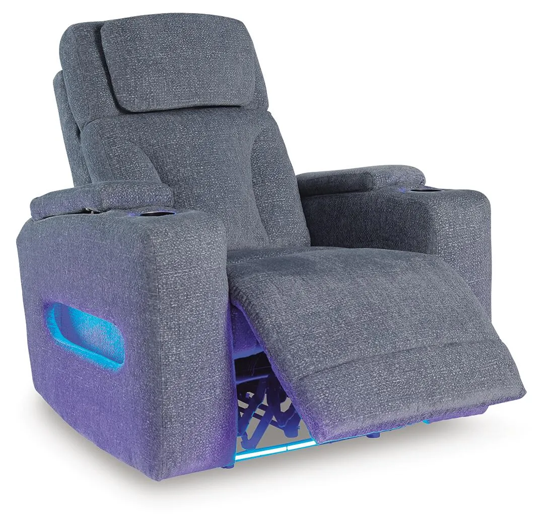 Forest Lake Dual Power Recliner with USB, Cup Holders and LED Lighting 5