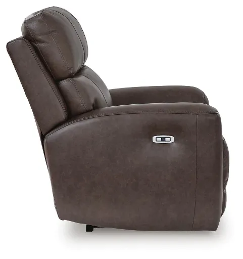 Beadel Dual Power Leather Recliner with Adjustable Headrest 4