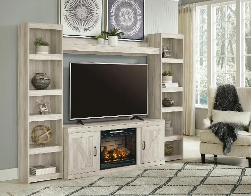 Bellaby Entertainment Center with 60" TV Stand and Electric Fireplace 2