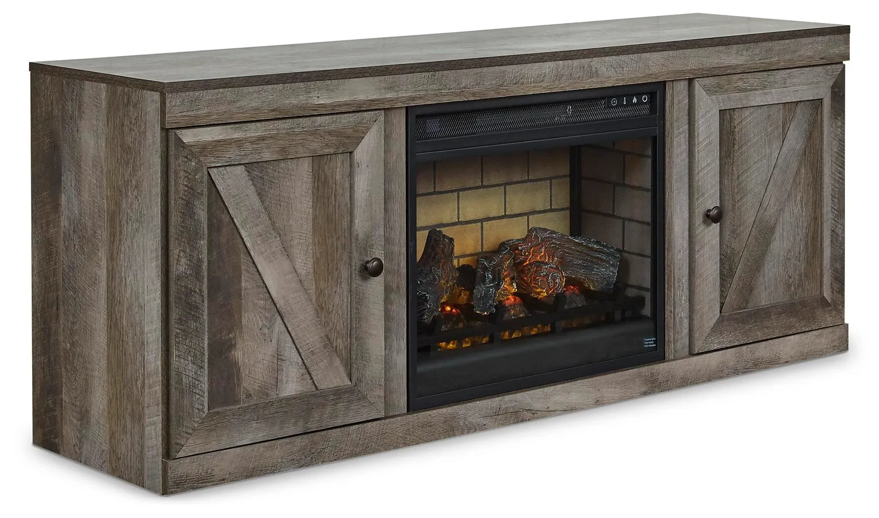Wynnlow 60" TV Stand with LED Electric Fireplace Insert 5