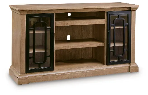 Wittenmyer 72" Two-Tone TV Stand with Glass Doors 5