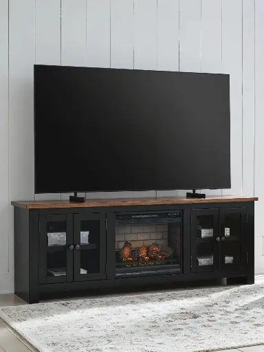 Wildenauer 76" TV Stand with Electric Fireplace 2