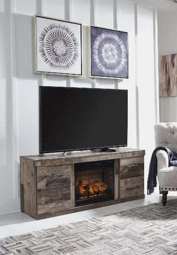 Derekson 60" TV Stand with LED Electric Fireplace Insert 3