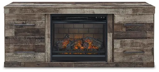 Derekson 60" TV Stand with LED Electric Fireplace Insert 6
