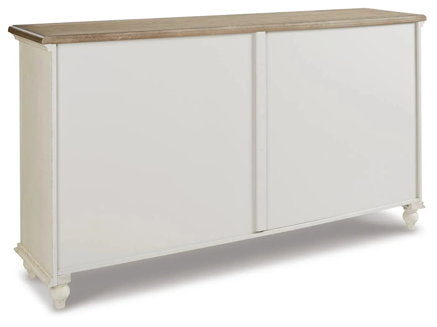 Roranville Antique White 4-Door Accent Cabinet 12