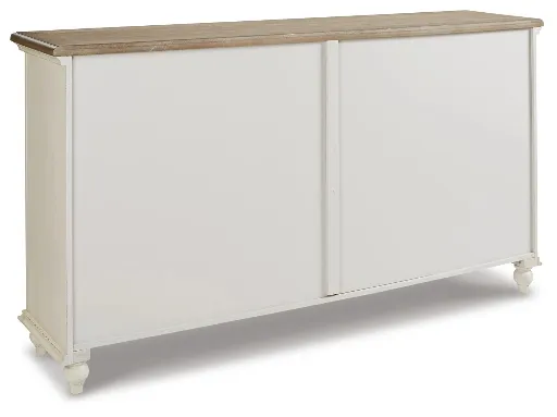 Roranville Antique White 4-Door Accent Cabinet 12