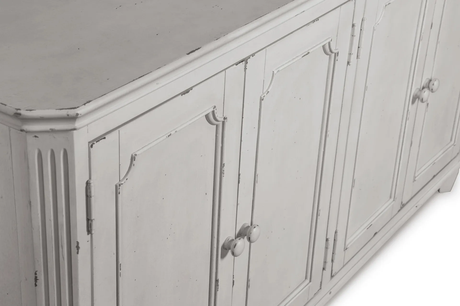 Mirimyn Distressed 4-Door Accent Cabinet 3