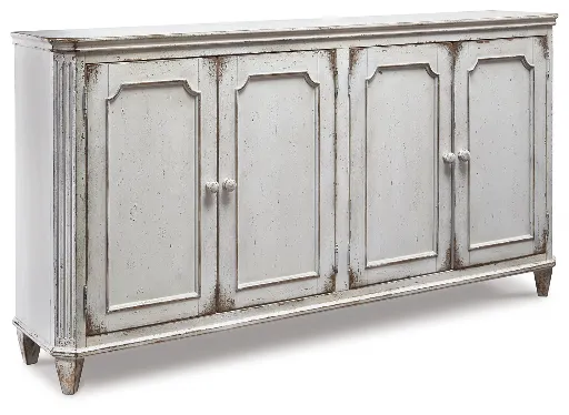 Mirimyn Distressed 4-Door Accent Cabinet 6