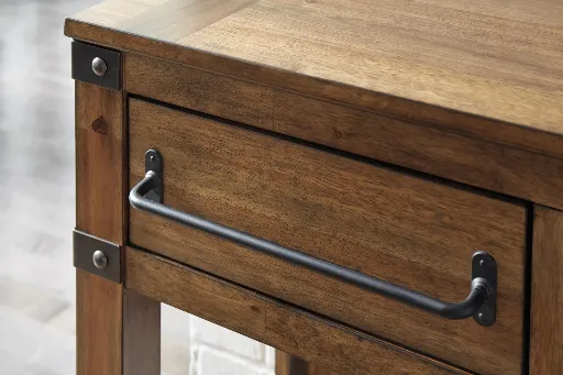 Roybeck Natural Acacia Accent Cabinet with Drawers 2